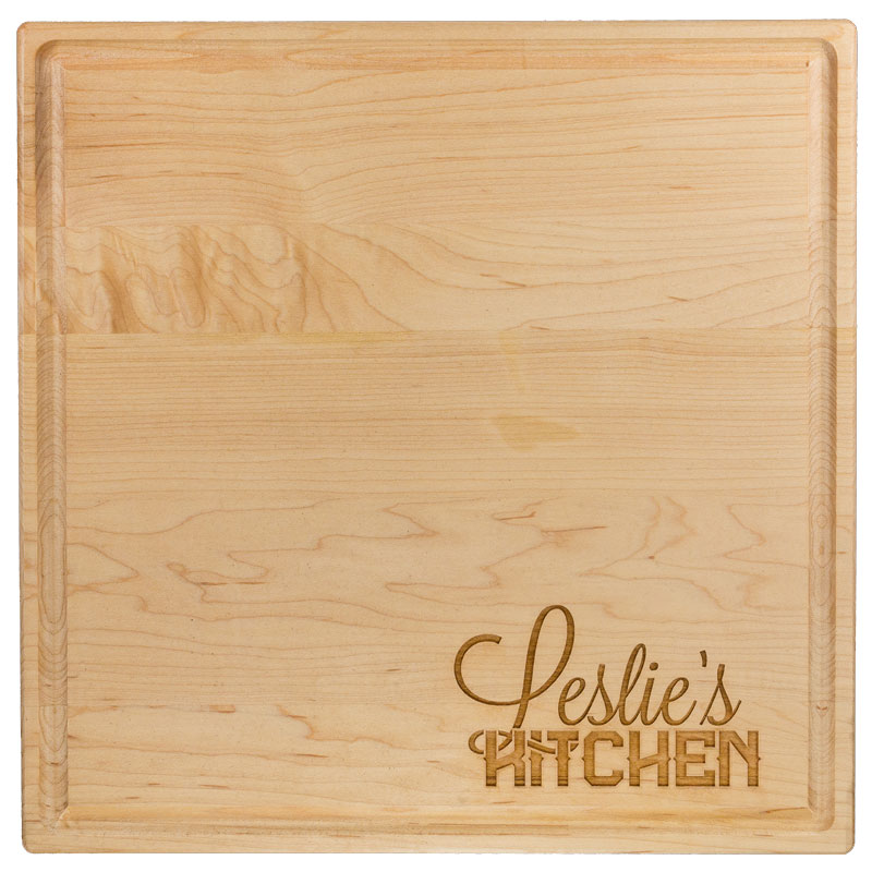 Personalized wood cutting board