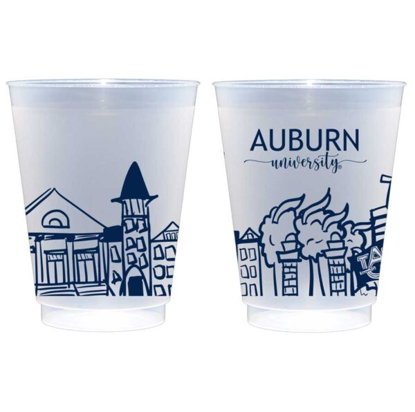 Auburn University Campus Skyline - Auburn, Alabama {Frosted Cup 10 Pack}