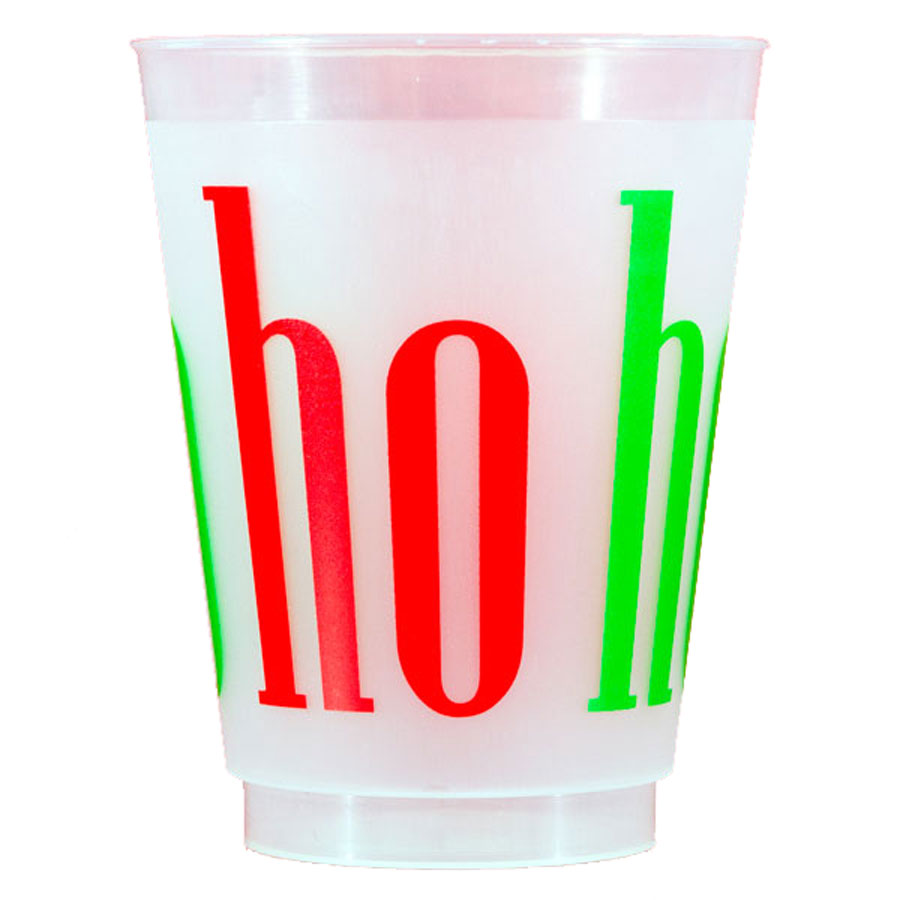 Shatterproof Christmas Cups Set :: ho ho ho wrap