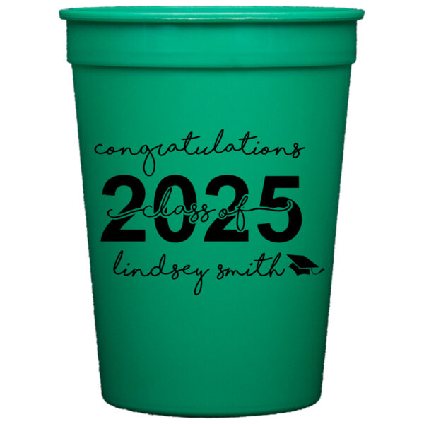 Personalized Stadium Cups for Graduation {12 oz}