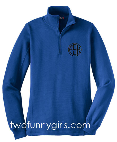 monogram sweatshirt blue