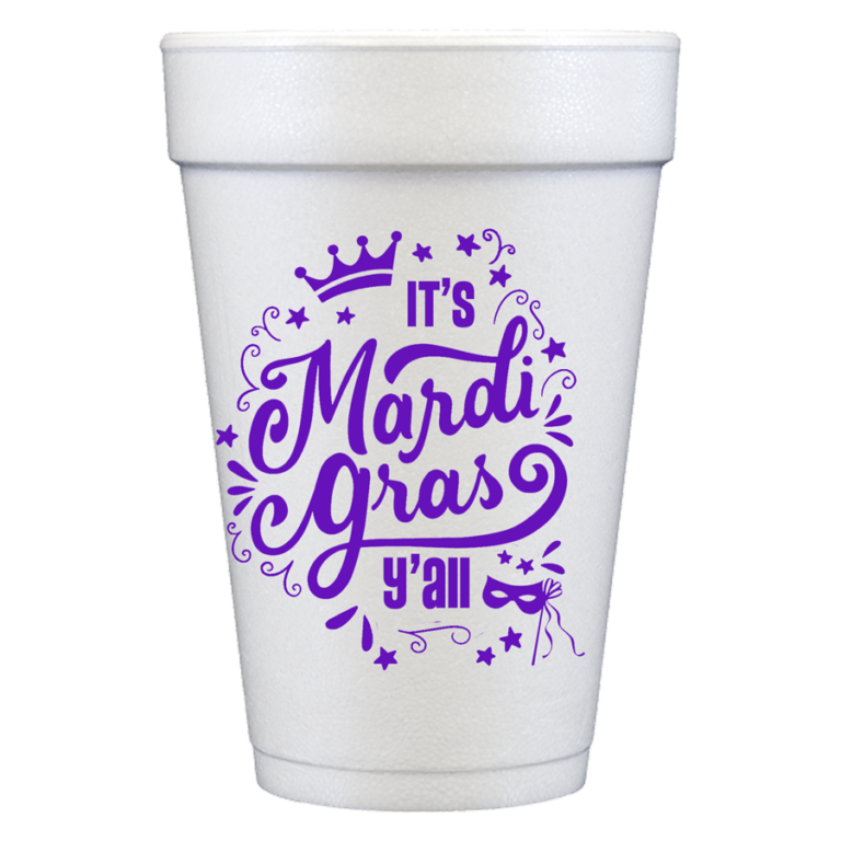 mardi gras cup ideas